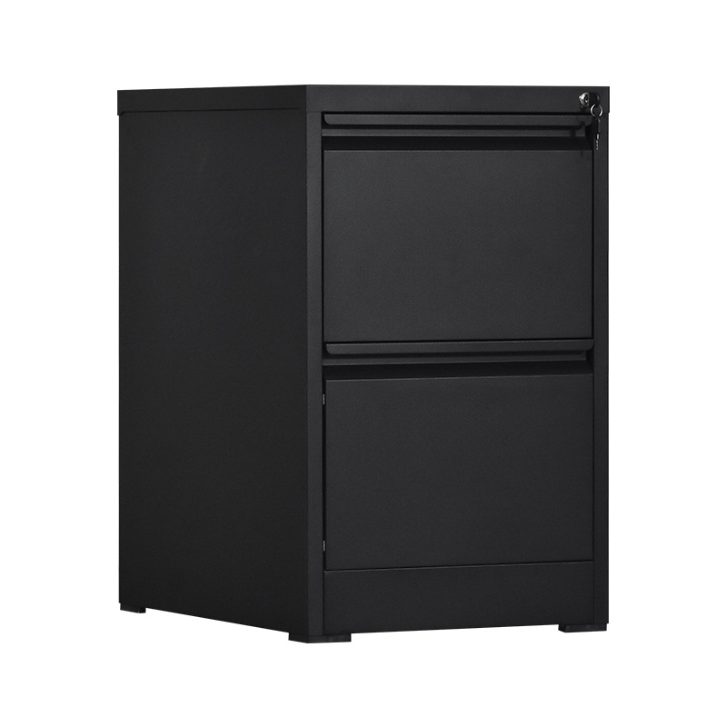 Caja de tarjetas de cuatro extracciones de gran capacidad con bloqueo de acero anti-pulling armario de trabajo colgante archivos de oficina armario de hoja de hierro