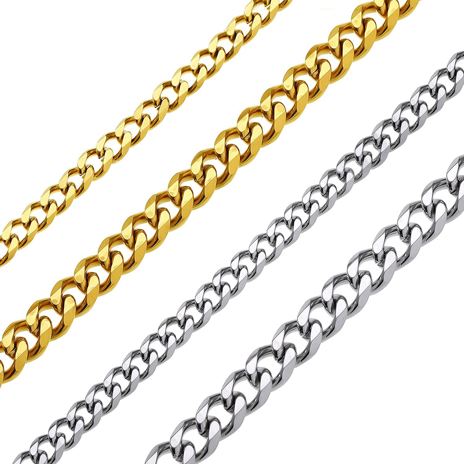 Retro Geometric Stainless Steel Chain Necklace 1 Piece