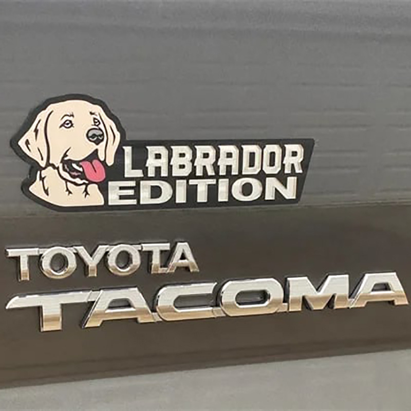 Cross-border New Laser Cutting Dog Fun Body Decoration Car Emblem Gift Creative Various Puppy Body Stickers