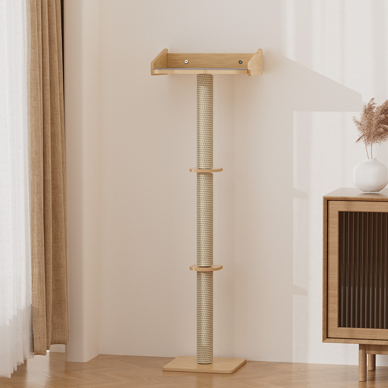 Tongtianzhu 고양이 등반 프레임 고양이 둥지 통합 고양이 장난감 Sisal Grasp-저항하는 대형 수직 고양이 스크래치 보드