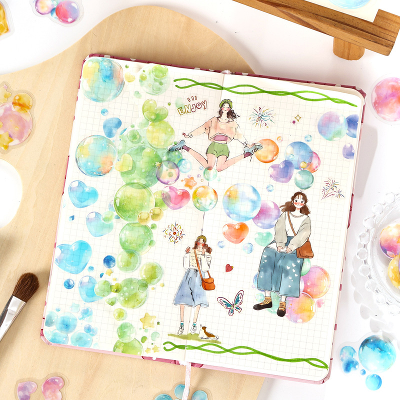 ドリームダンスステッカーパック ドリームバブルシリーズ INS ドリームバブルテーマハンドブック DIY 装飾ステッカー 20 枚 6 スタイル|undefined