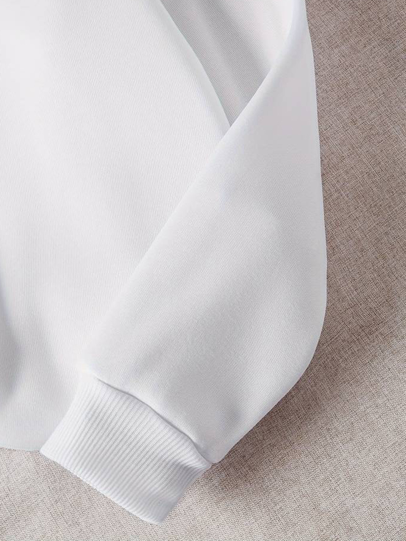 Women's Print Thermal Lined Crew Neck Loose Pullover Long Sl