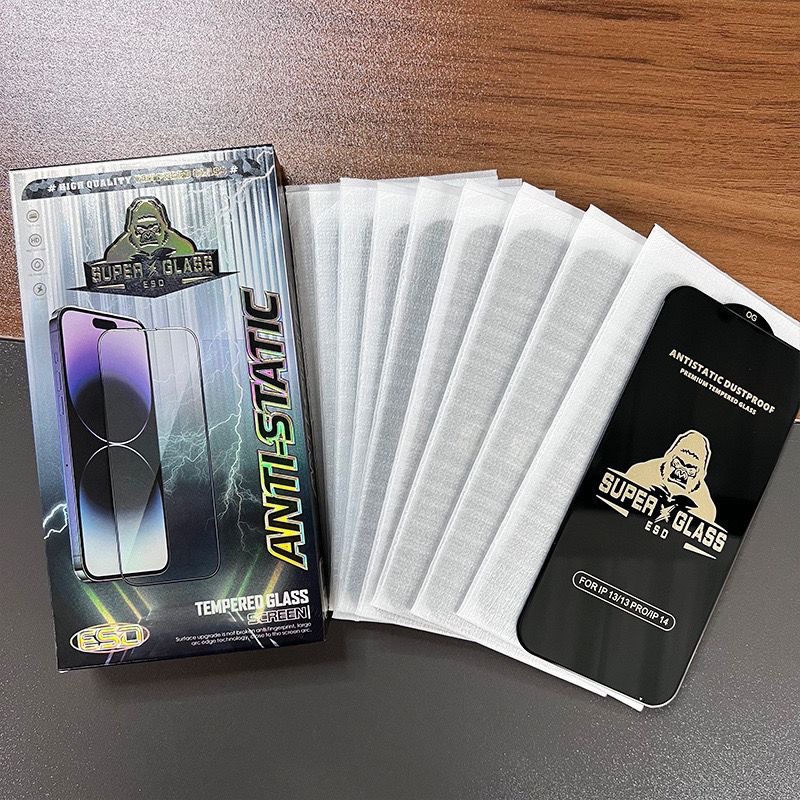 Película templada de alta definición Black King Kong 17 para iPhone 15/14, adecuada para película protectora templada para teléfono móvil Apple 16 13 anti-espía