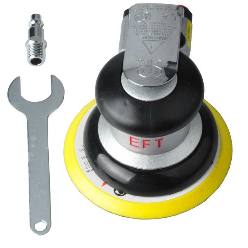 跨境电商 5寸不吸尘气动抛光机打磨磨砂汽车清洁工具整箱起拍