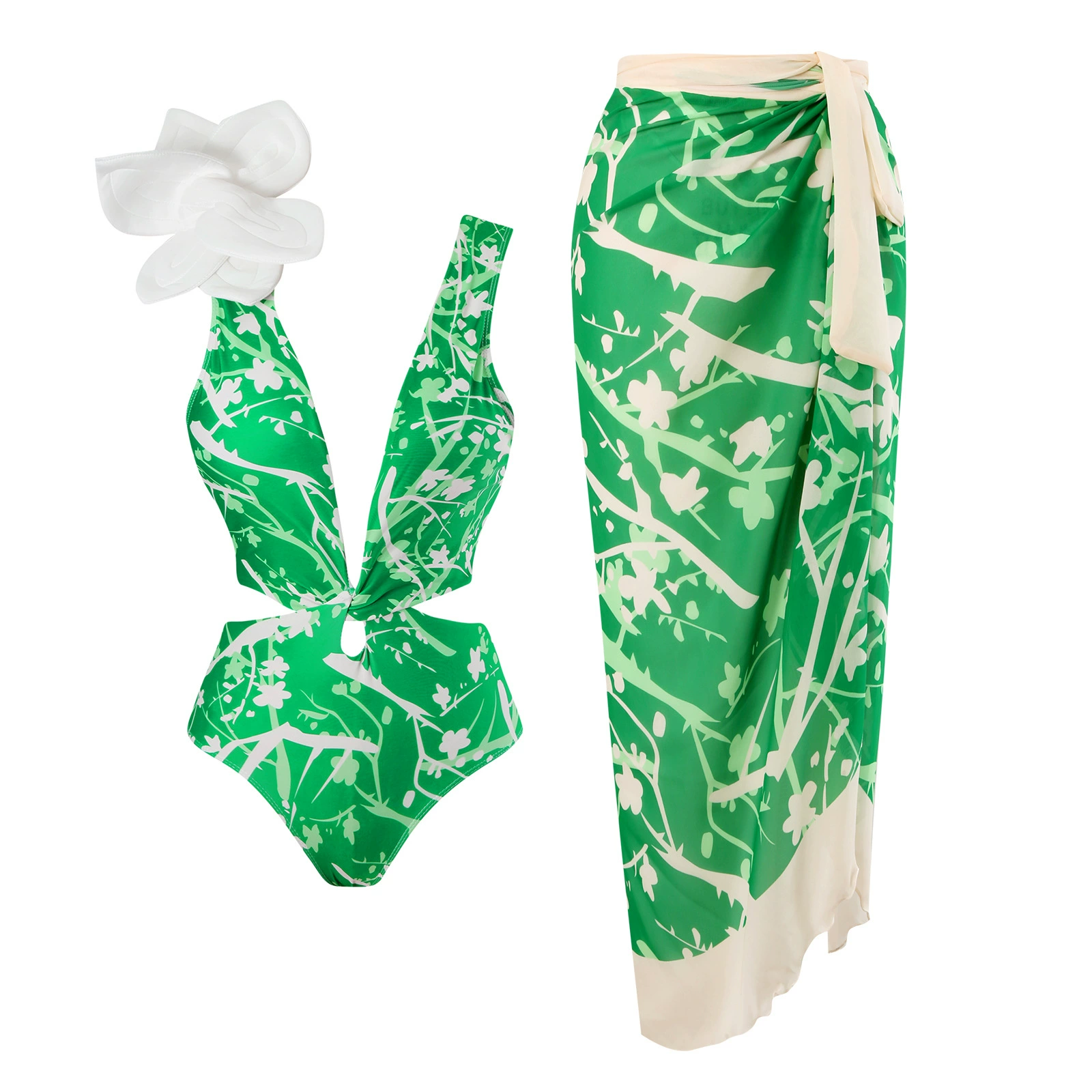 Боди-купальник, комплект, европейский стиль