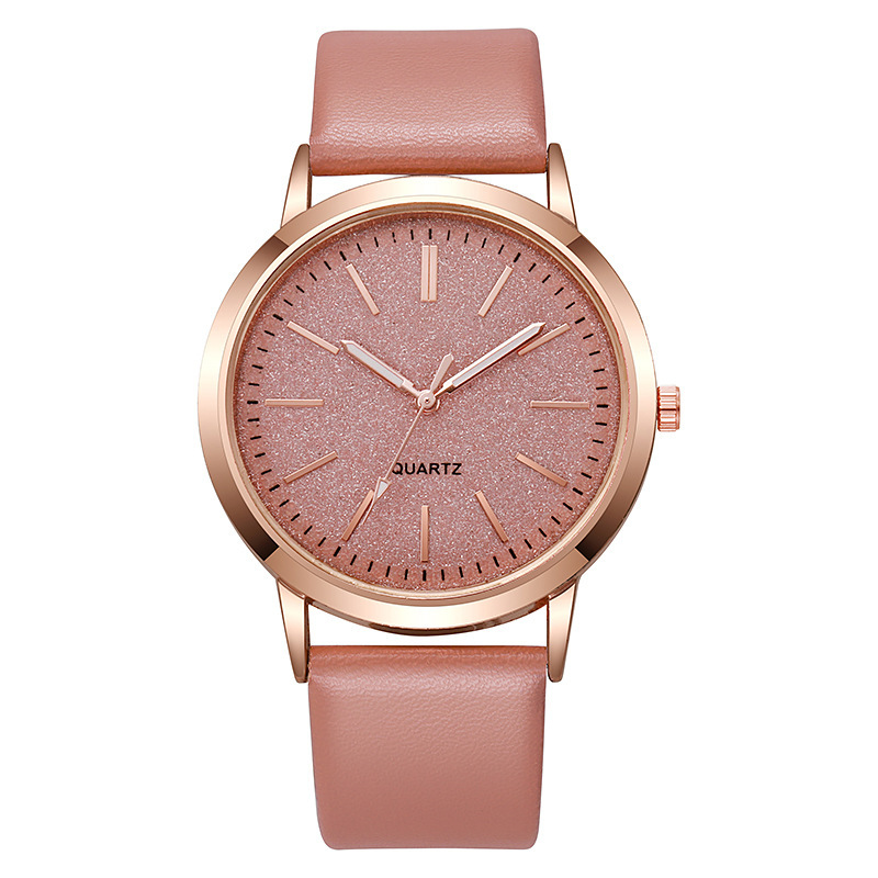 2024 reloj de nuevo producto Student Party Reloj para mujer Versión coreana de la correa de la pu de aleación Reloj de cuarzo Reloj de moda para mujer Blanco