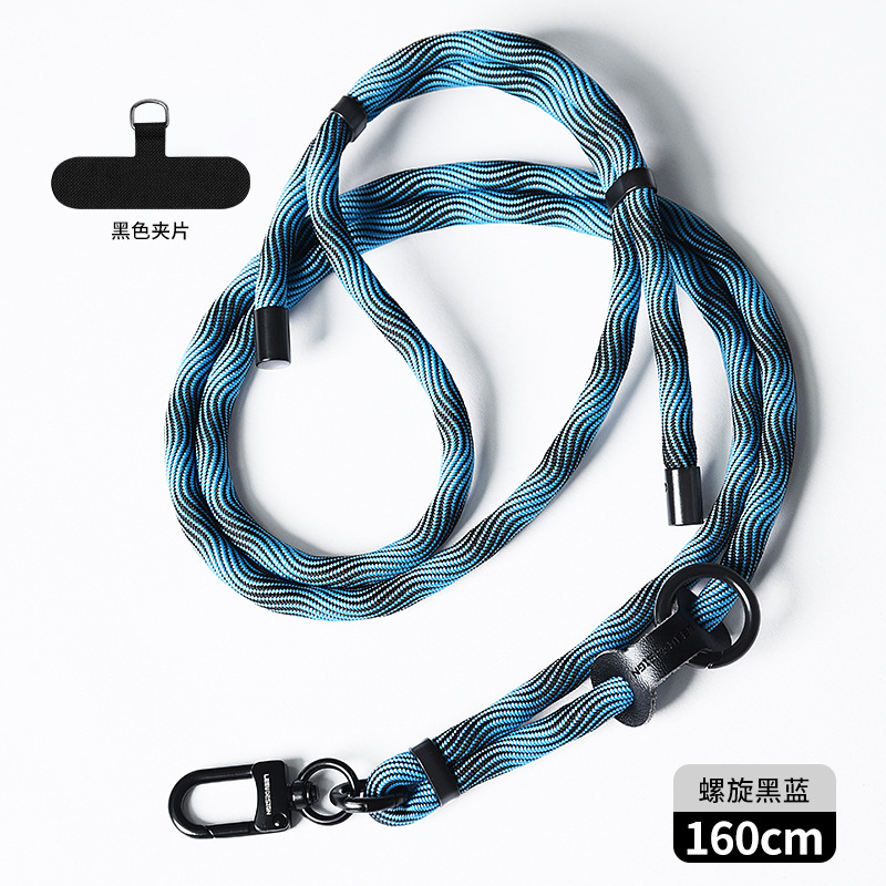 Cordón de teléfono móvil al por mayor crossbody ajustable avanzado Halter muñeca tejida Sling back clip caja del teléfono móvil correa de cordón