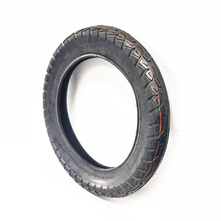 16-inch 3.00-12 construction motorcycle and electric scooter tire 16x3.0 (76-305) thick rubber outer tire
