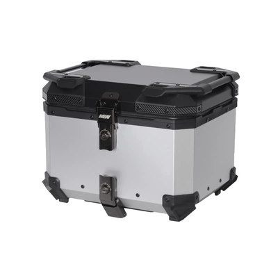 45L55L65Lmjw Supreme Edition Quick Motorcycle trunk - 45l02-flat-anodized-black-silver-hydrographic-film-supreme-edition