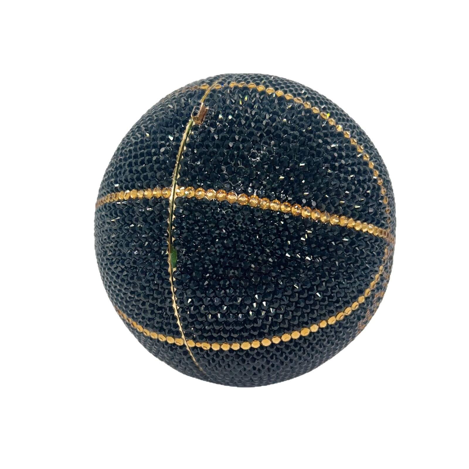 Bolsa de cristal transfronteriza con perforación completa banquete de baloncesto ligero de lujo fondo plano perforación de mano banquete bolsa de mujer tejido de papel negro