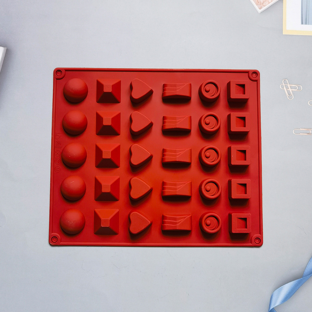 30 6 grupos de molde de silicona semicircular 121 pastel helado pudín molde de postre jabón utensilios