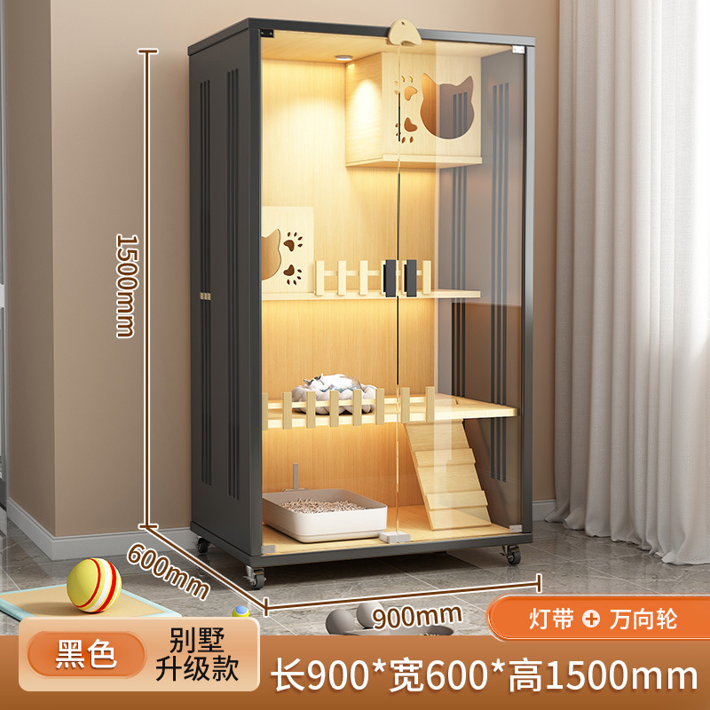 길이 90 폭 60 높이 150 럭셔리 빌라 (블랙)