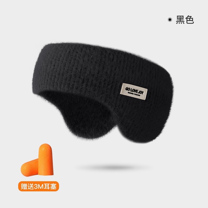 Invierno nuevas orejeras cálidas orejeras de punto de lana a prueba de viento a prueba de frío anticongelante orejeras forradas de lana DEZ43
