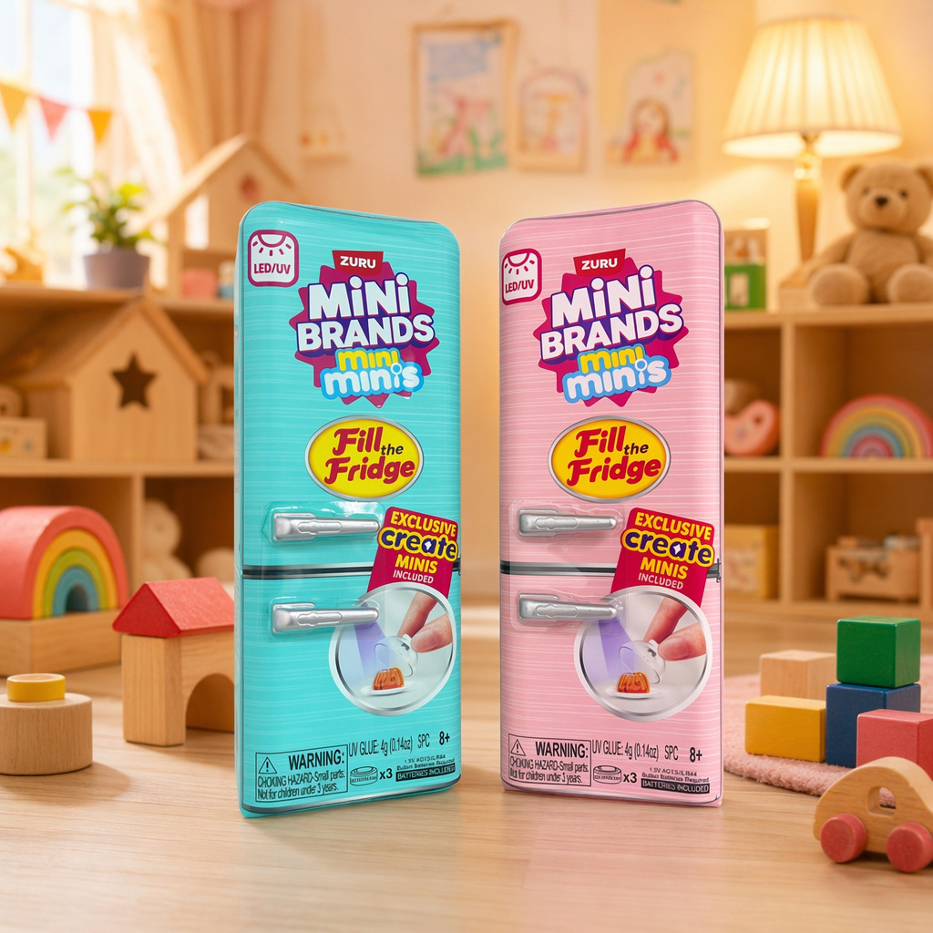 迷你冰箱玩具盲盒套装过家家小微缩冰箱minibrands创意玩具球