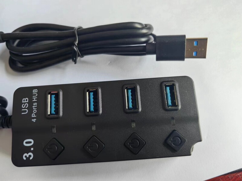 ソースメーカースプリッタ3.0ハブusb拡張器一引き四口ボタン独立スイッチusb hub|undefined