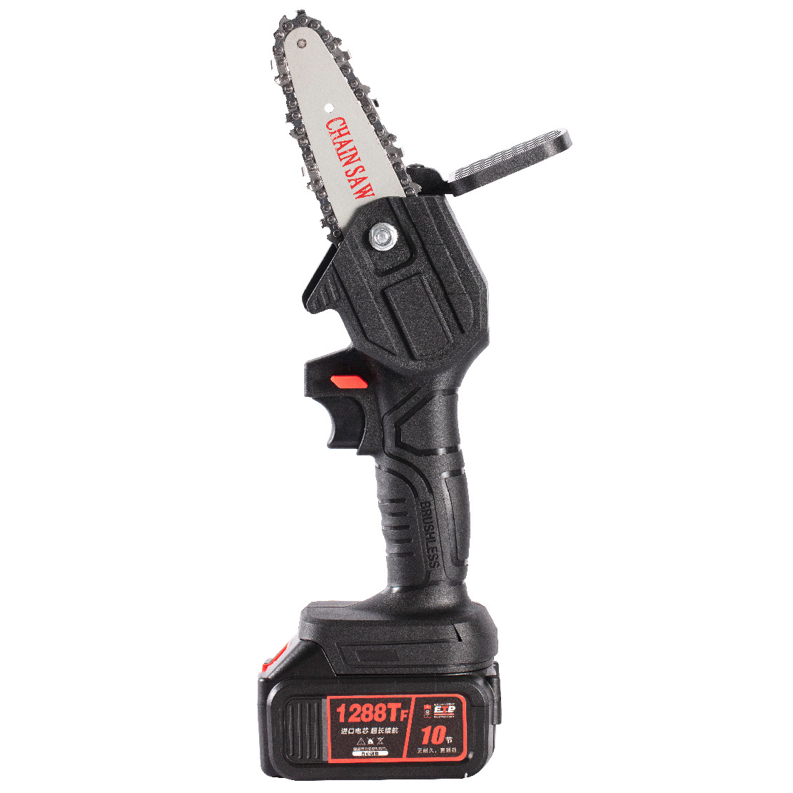 De litio recargable de mano única sierra eléctrica de cadena portátil hogar al aire libre inalámbrico pequeño árbol de tala poda mano Sierra