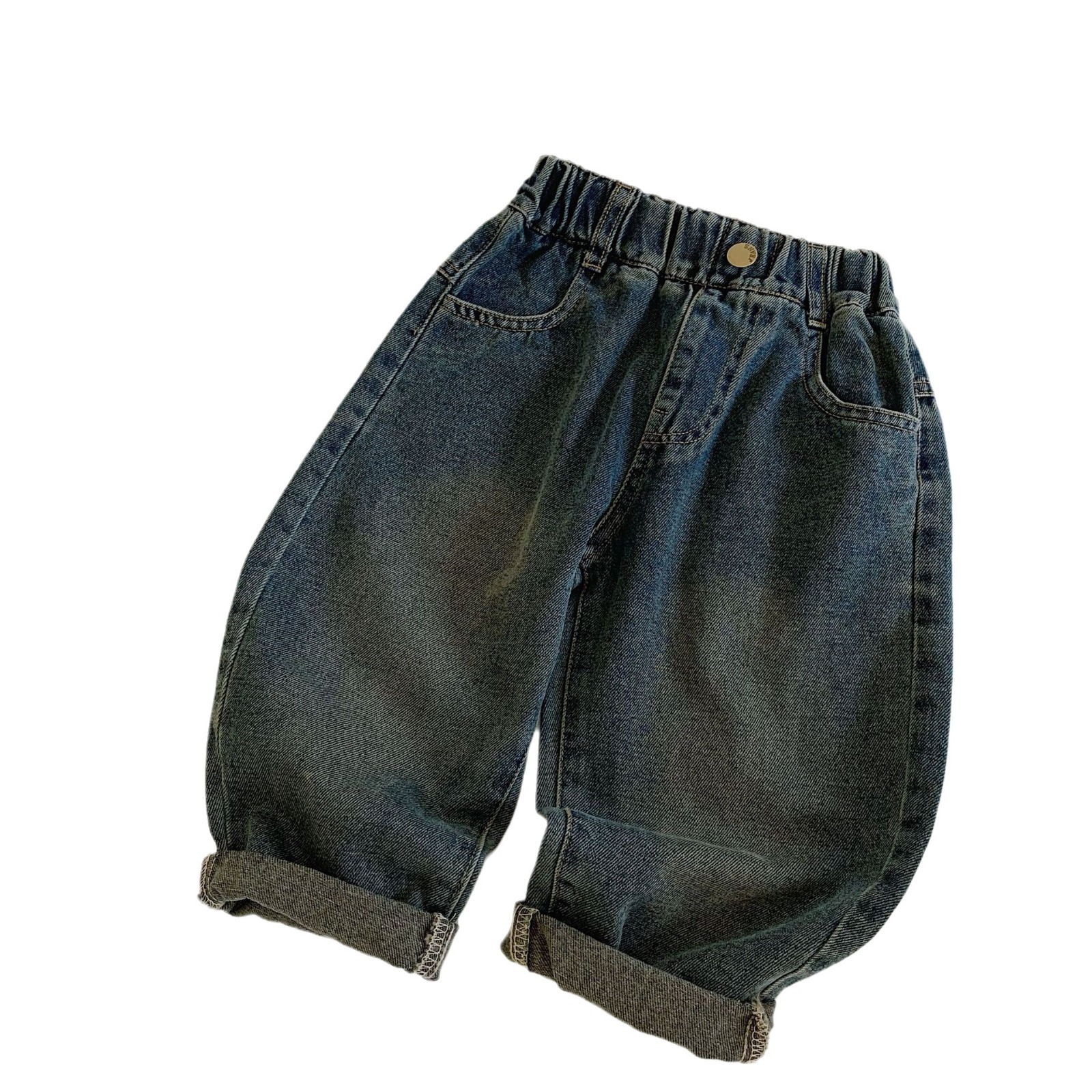 Maibao jeans para niños 2025 otoño nuevo estilo para niños pantalones de estilo occidental ropa para niños pequeños y medianos pantalones sueltos de la calle frita para niños image 5