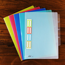 塑料透明PP多层文件套三层四页a4资料套学生试卷夹办公分类夹印字