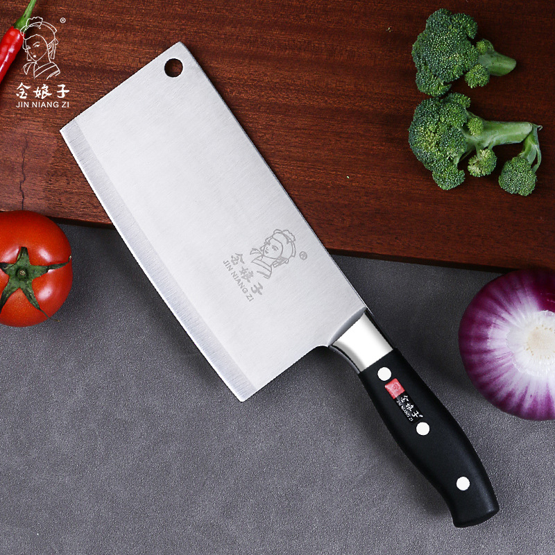 Yangjiang Jinzi cuchillo de corte de verduras de acero inoxidable cuchillo de corte de carne tradicional cuchillo de corte de cocina afilado