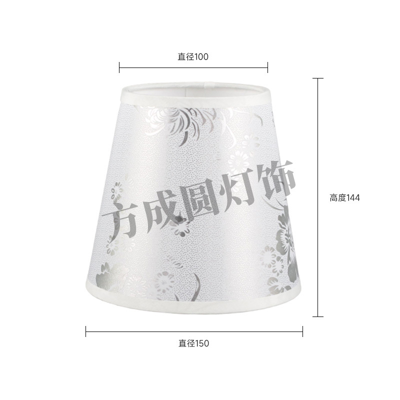 Patrón de impresión Pantalla de lámpara de pegatina plana al por mayor candelabro retro Pantalla de lámpara de lino Casa de familia Estudio Salón de té Lámpara redonda Pantalla de lámpara