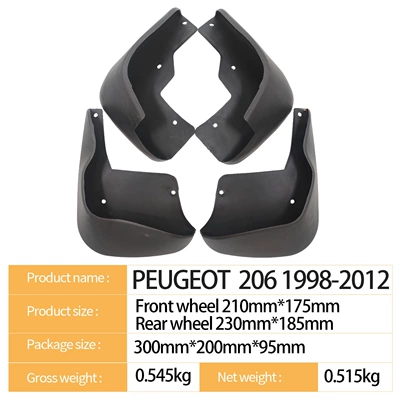 Mudguard 206 1998-2012 Foreign Trade