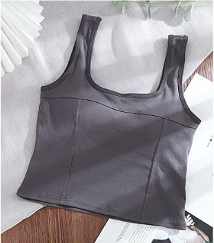 Universal top with cups, colored underwear as outerwear sleevless, simple and elegant design, 2023 collection