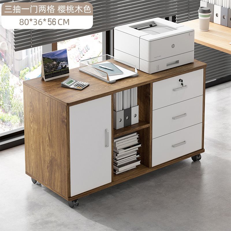 gabinete de archivos de piso de oficina con bloqueo gabinete de archivos armario de almacenamiento impresora armario cajón debajo de la mesa armario pequeño móvil