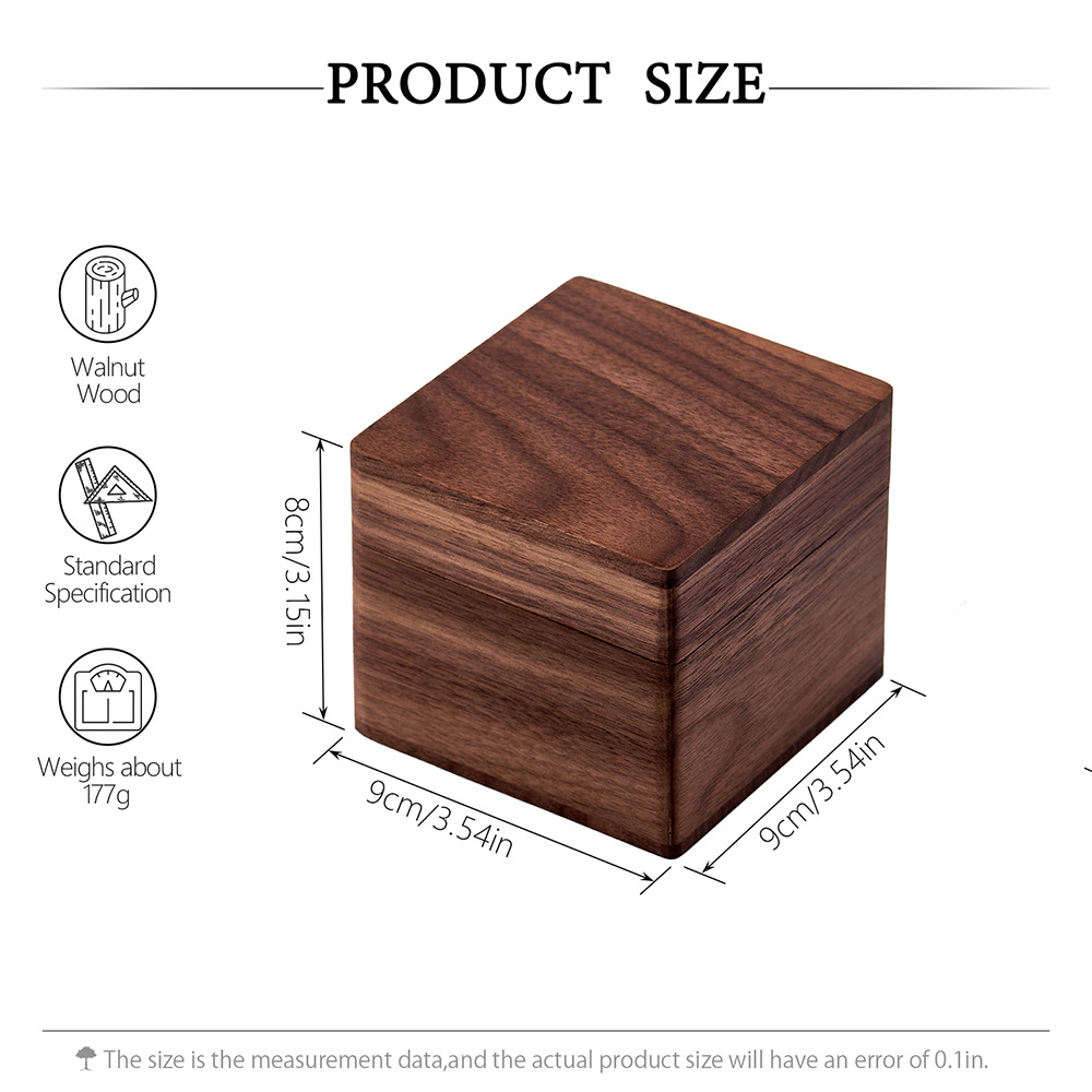 9호 단일 칸막이 나무 상자