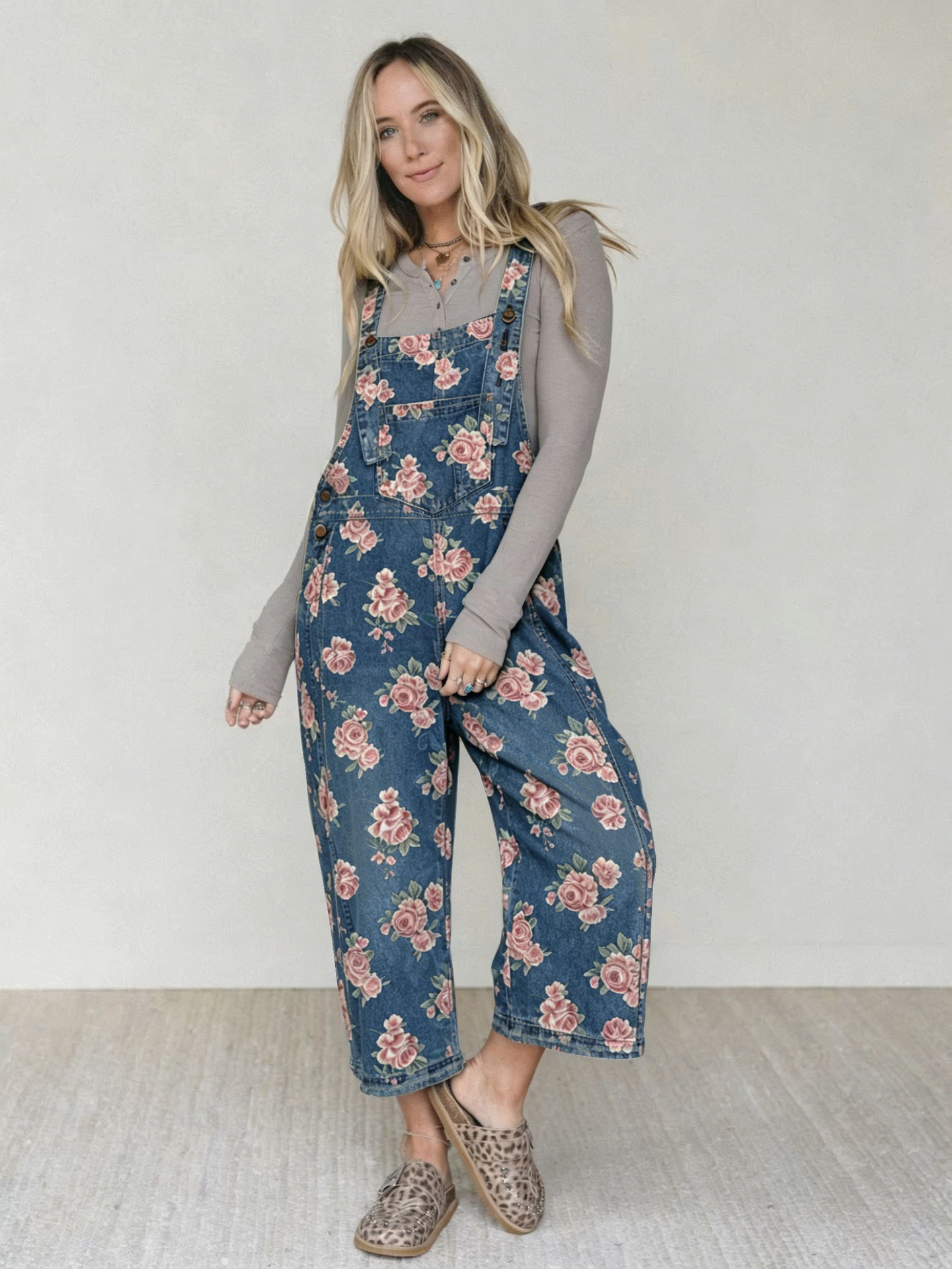 2026 Aliexpress transfronterizo tendencia callejera europea y americana suelta pantalones rectos de piernas anchas pantalones impresos jeans 89391