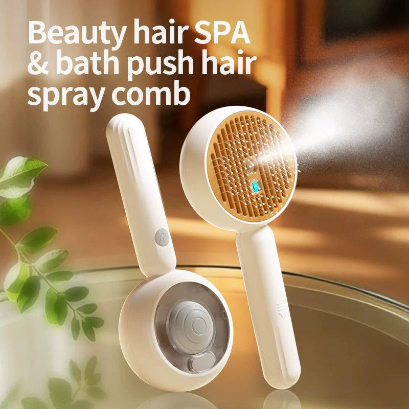 Новая расческа-спрей для домашних животных, обновленная расческа-спрей для домашних животных, щетка для удаления волос в один клик, расческа для собак, расческа для чистки кошек, расческа