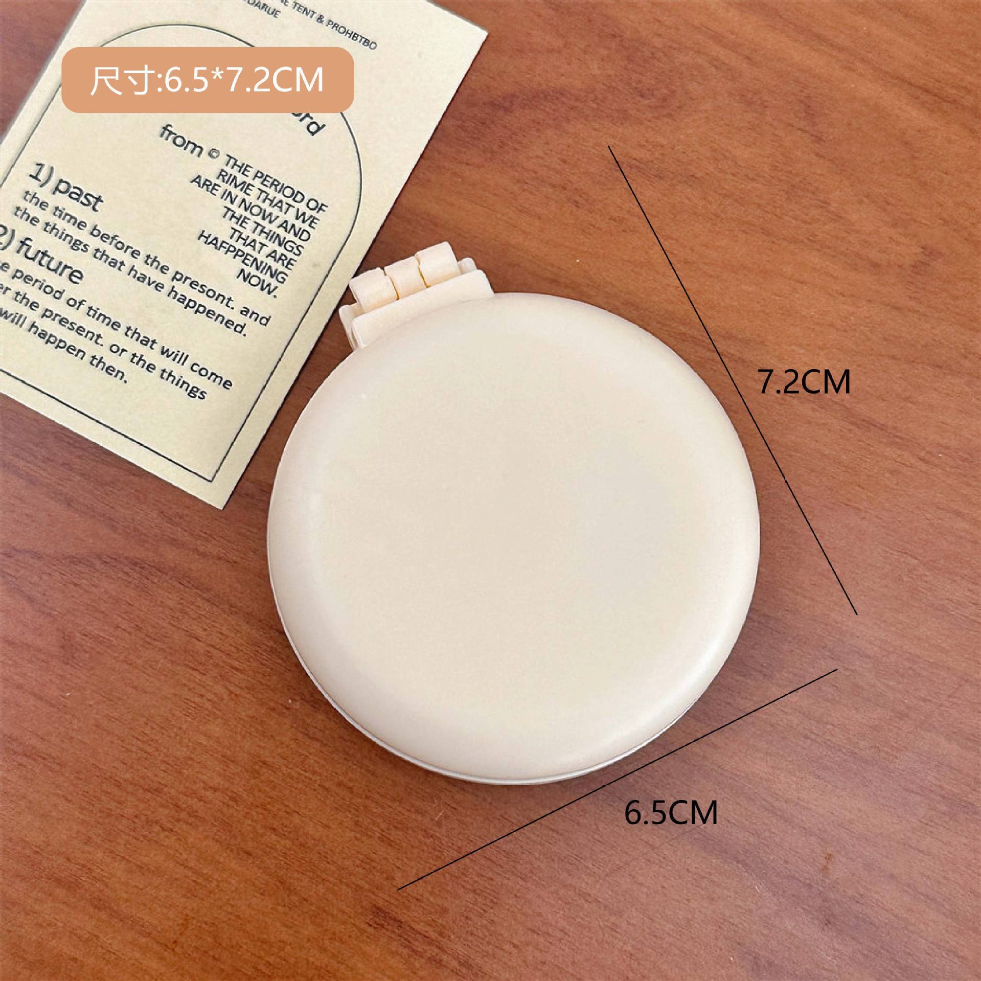 Peine Plegable con Cojín de Aire de Plástico Portátil con Espejo para Maquillaje y Viaje