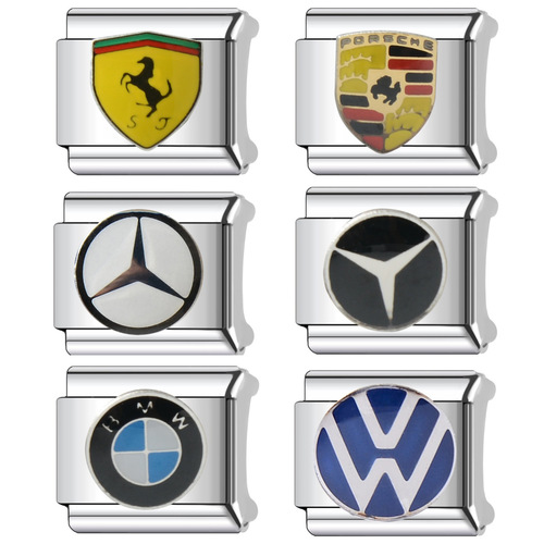 Creative Personality Bracelet Module Car Logo Series DIY Splicing Accessories Rings Necklaces
