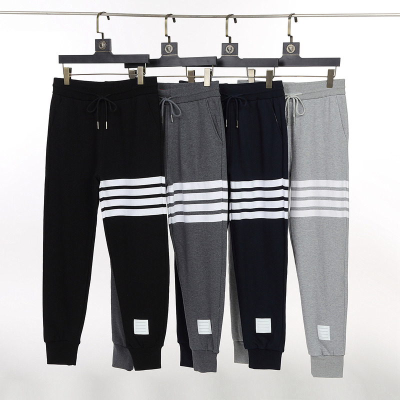 Classic Tb Sweatpants with Four Stripes, Unisex Striped Straight-Leg Ribbed Casual Pants Classic Tb Sweatpants with Four Stripes, Unisex Striped Straight-Leg Ribbed Casual Pants