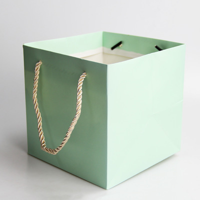 牛皮纸袋微景观包装袋宽底大号烘焙外卖手提袋礼品袋子批发礼袋