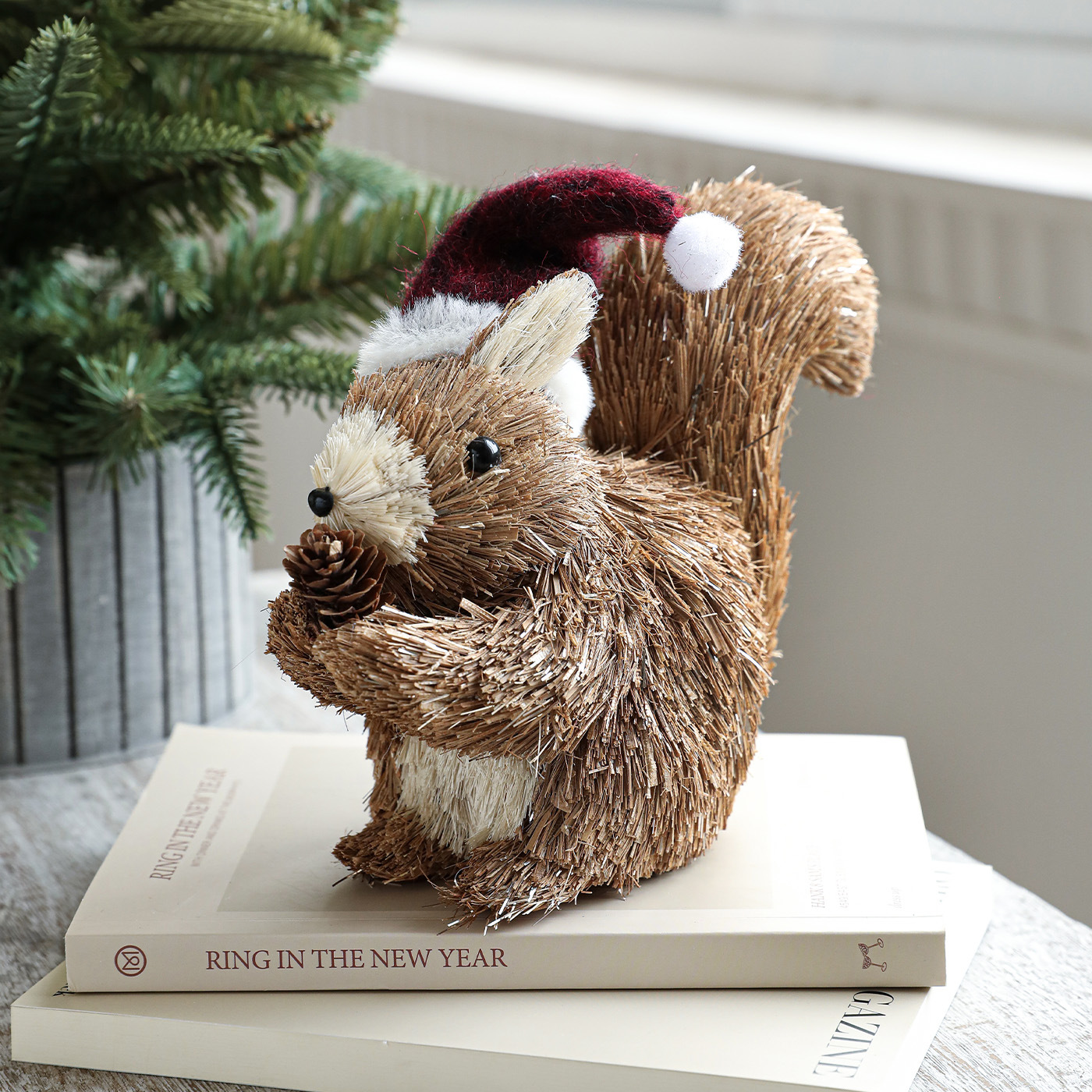 Nuevo muñeco de alce tela de paja muñeca de seda ventana de decoración de escritorio de árbol de Navidad decoración de Navidad