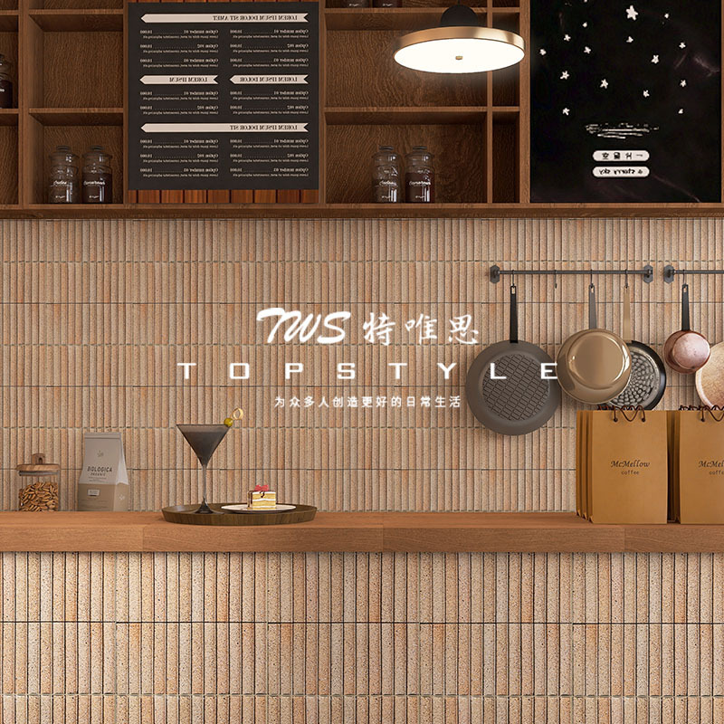 Poverty-Style Restaurant Mall Floor Tiles Tea Clay Tiles Cultural Tiles Bar Bathroom Warm Tones Bakery Homestay