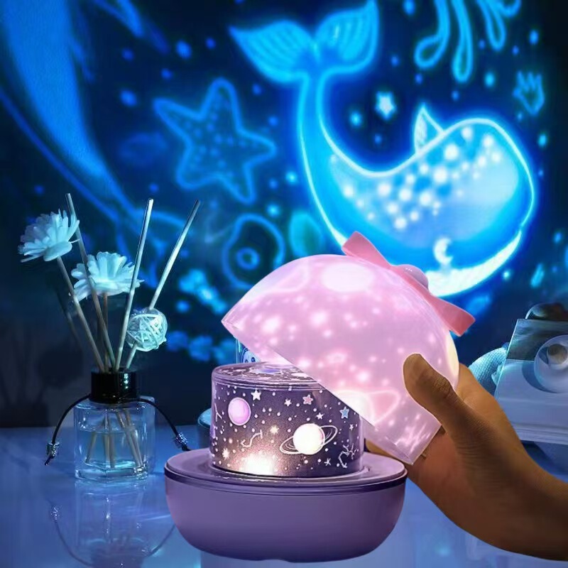 Foreign trade Starry Sky Projector bedroom atmosphere night light Bluetooth romantic dream music audio children's birthday gift