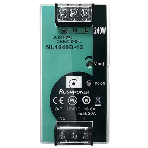 NL1240D 240W Onding rail industrial switching power supply DC 12v24v REIGNPOWER