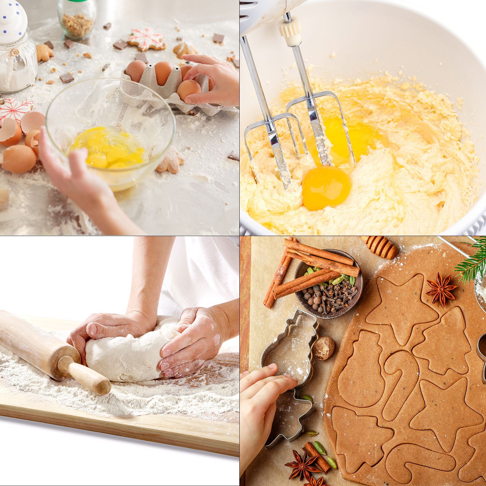 Acero inoxidable molde de galletas de Navidad árbol de Navidad Santa Claus copo de nieve alce Amazon Fuente de la fábrica de comercio exterior