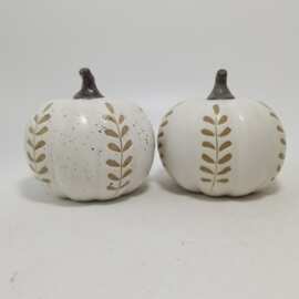 新设计北欧创意风格白云土陶瓷南瓜现代简约办公秋收节日装饰品