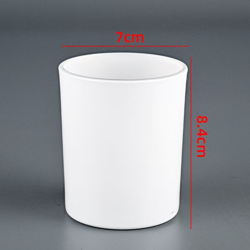Inventario transfronterizo venta caliente de vidrio de colores taza de cera de incienso candelabro 8090 calibre candelabro ornamental contenedor de velas