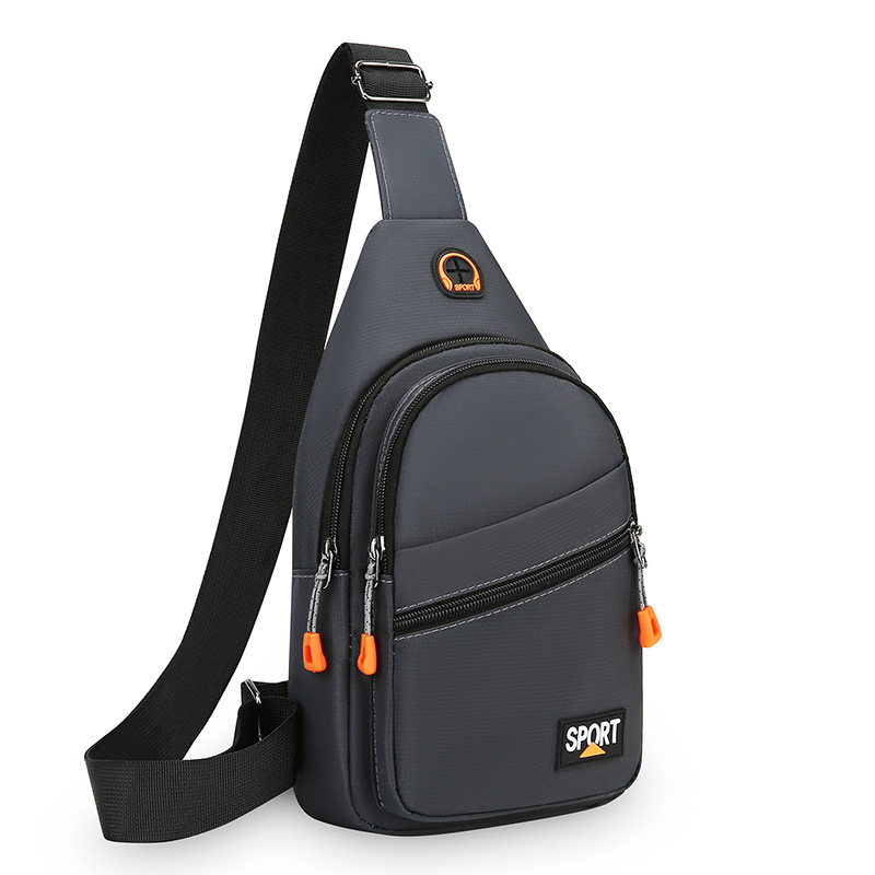 Bolsa de hombro de nylon universal de comercio exterior para hombres nuevo tipo multicapa simple mochila de moda al aire libre bolso de pecho de bicicleta