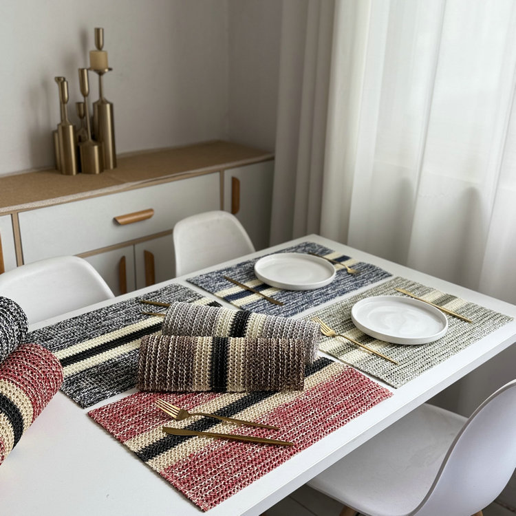 Mantel individual tejido estilo ins resistente al calor