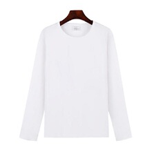 200克莫代尔长袖圆领T恤印制图案文化衫广告衫工作服班服印LOGO