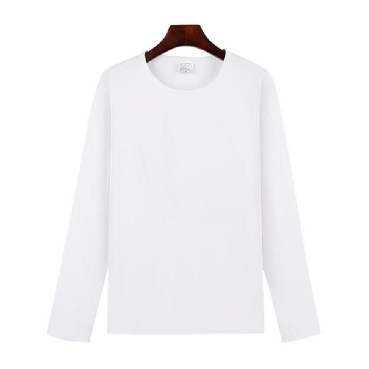 200克莫代尔长袖圆领T恤印制图案文化衫广告衫工作服班服印LOGO