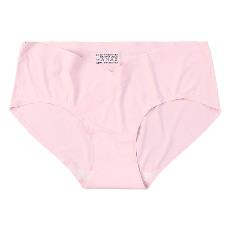 Ropa interior de triángulo de soporte de vientre sin costuras en forma de V para Embarazo y Parto Ropa interior de cintura baja de una pieza al por mayor de fábrica para mujeres embarazadas