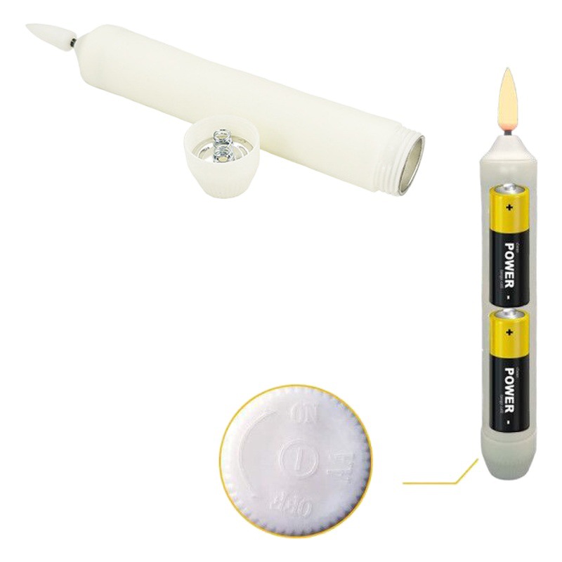 El suministro transfronterizo llevó la lámpara de la vela electrónica 3D Wick artesanía vela decoración de la boda propuesta apoyos electrónica larga cera