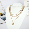 Fashionable accessory, necklace with letters hip-hop style, pendant, simple and elegant design, English letters