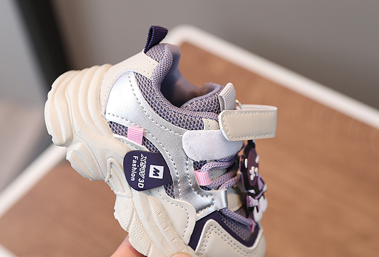 Ventilerande mesh sneaker för flickor för vår och höst sport_voghion.com