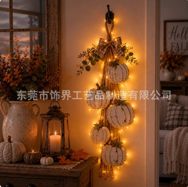 跨境新品Hanging heart-shaped wall decoration悬挂式心形墙饰